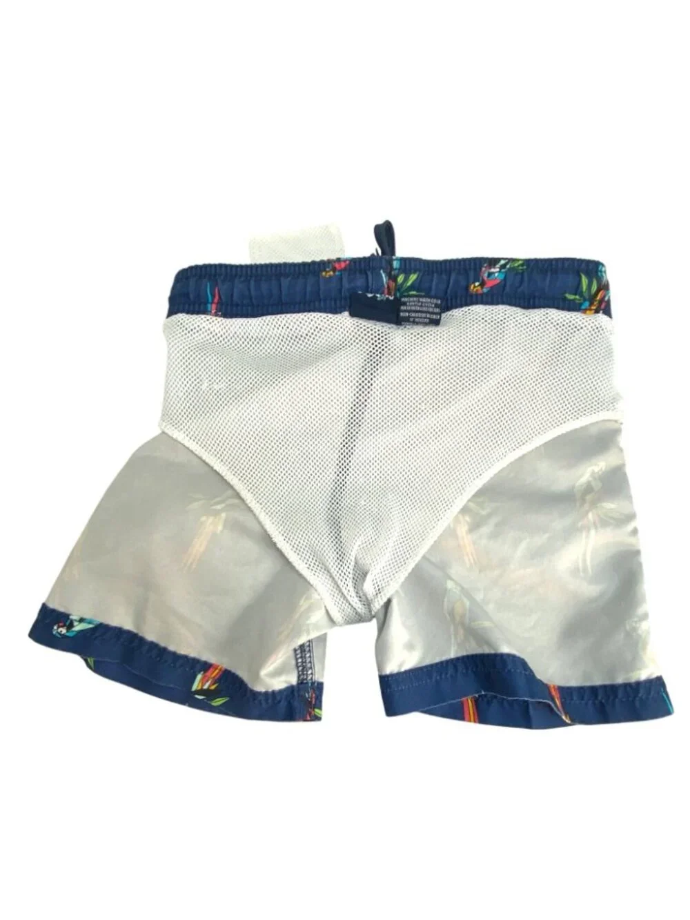 Okanu Surf Toddler Boy's Lot of 2 Beach Swim Trunks Parrot Flag Print Size 4T
